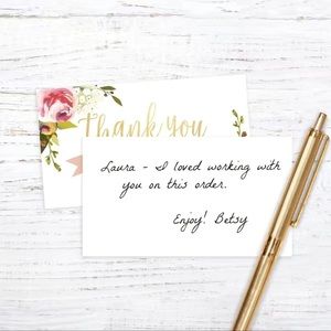 COPY - Thank you cards 50 pcs
